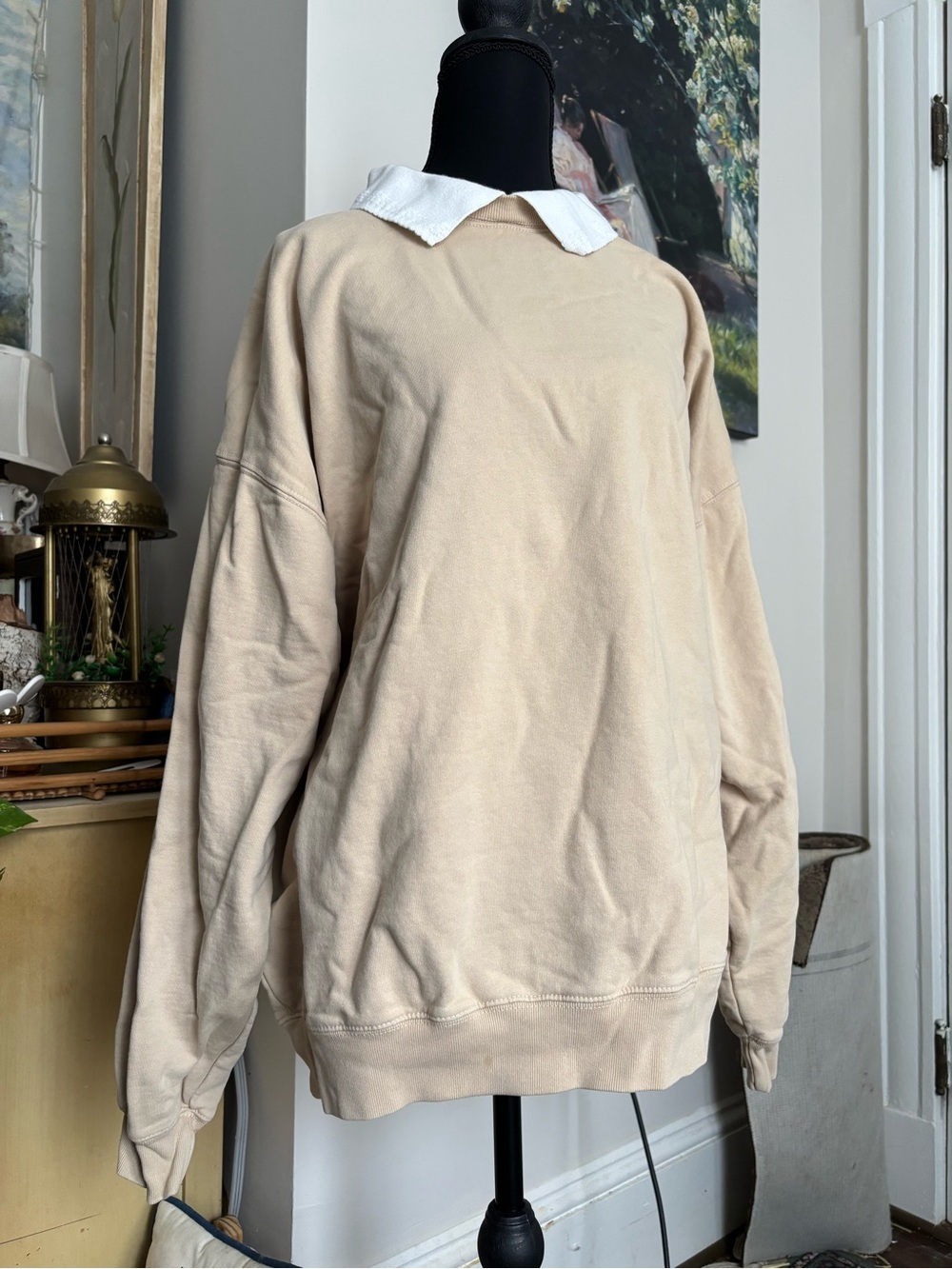 Pacsun Sand Beige Crewneck Sweatshirt